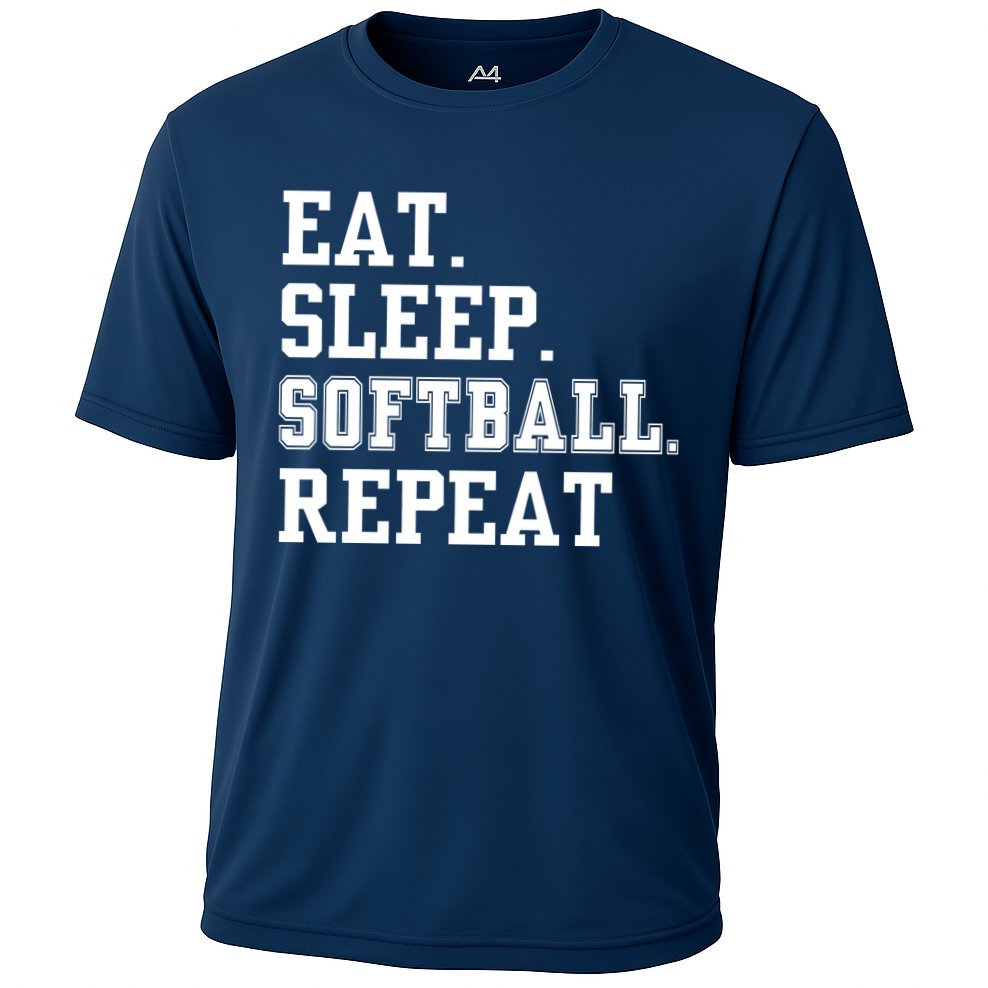 Eat Sleep Softball Repeat Performance Shirt