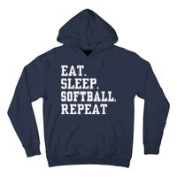 Eat Sleep Softball Repeat Hoodie