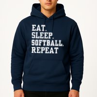 Eat Sleep Softball Repeat Hoodie