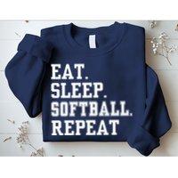 Eat Sleep Softball Repeat Sweatshirt