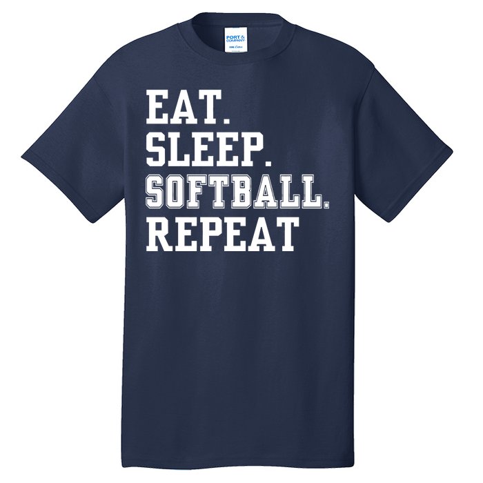 Eat Sleep Softball Repeat Tall T-Shirt