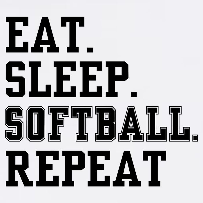 Eat Sleep Softball Repeat Garment-Dyed Sweatshirt