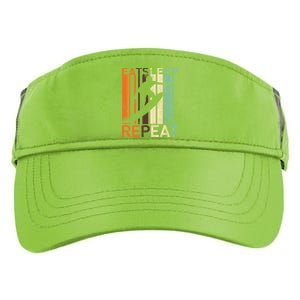 Eat Sleep Surf Repeat  Adult Drive Performance Visor