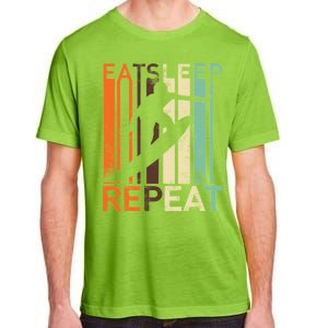 Eat Sleep Surf Repeat  Adult ChromaSoft Performance T-Shirt