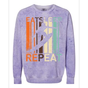 Eat Sleep Surf Repeat  Colorblast Crewneck Sweatshirt