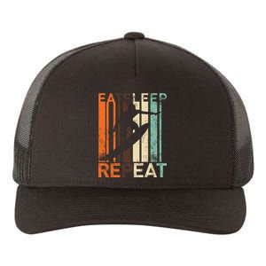 Eat Sleep Surf Repeat  Yupoong Adult 5-Panel Trucker Hat