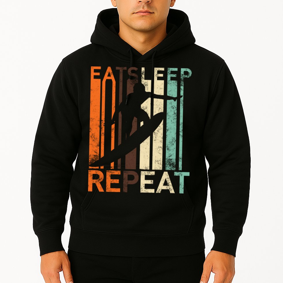 Eat Sleep Surf Repeat  Hoodie