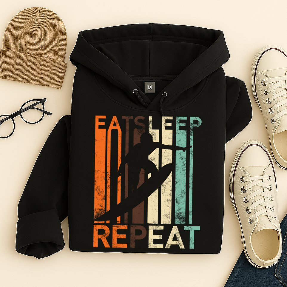 Eat Sleep Surf Repeat  Hoodie