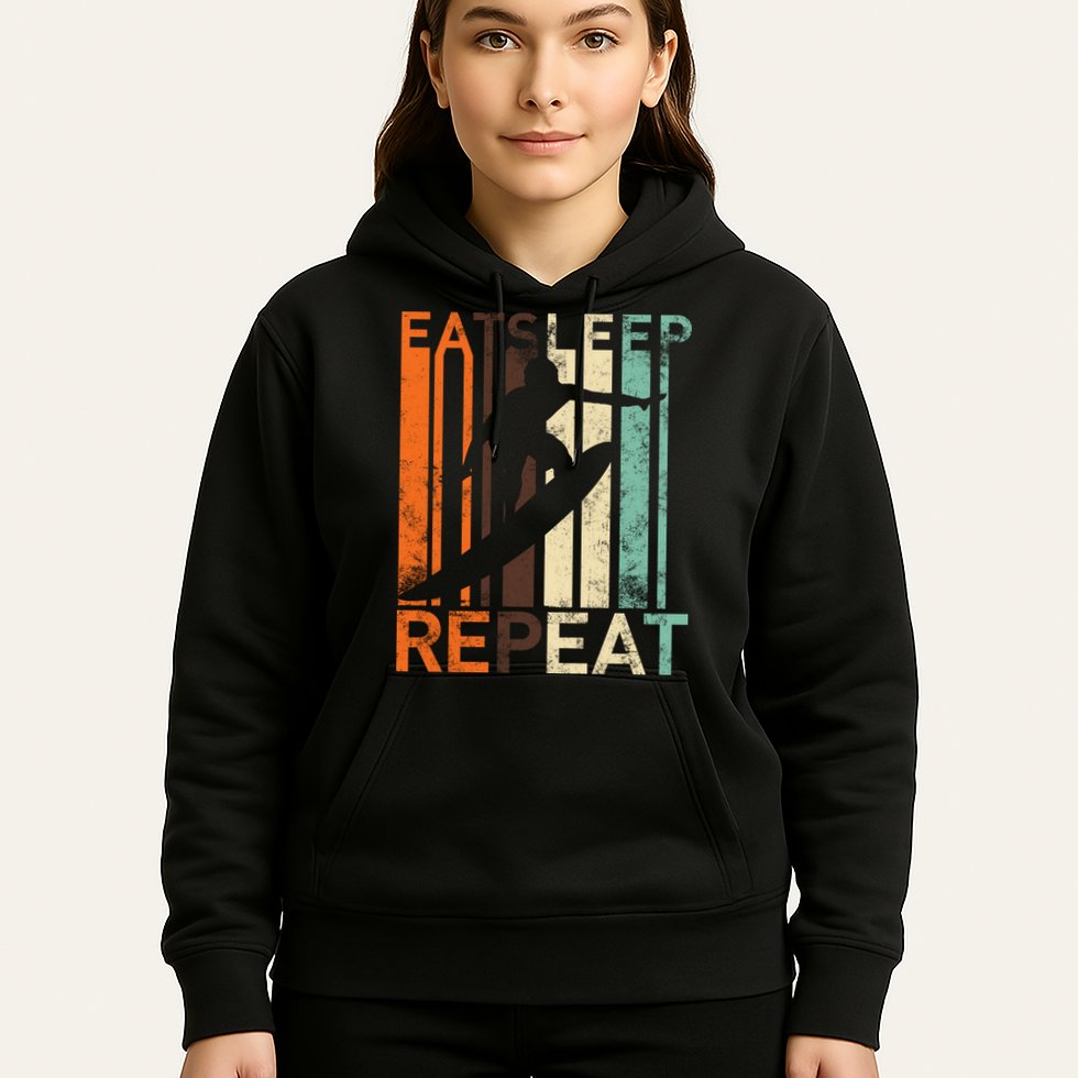 Eat Sleep Surf Repeat  Hoodie