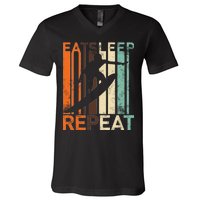 Eat Sleep Surf Repeat  V-Neck T-Shirt