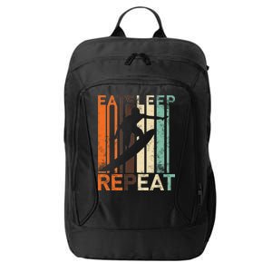 Eat Sleep Surf Repeat  City Backpack