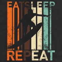 Eat Sleep Surf Repeat  Adult Drive Performance Visor