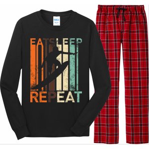 Eat Sleep Surf Repeat  Long Sleeve Pajama Set