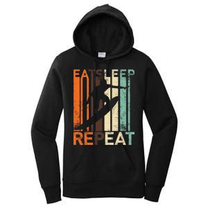 Eat Sleep Surf Repeat  Women's Pullover Hoodie