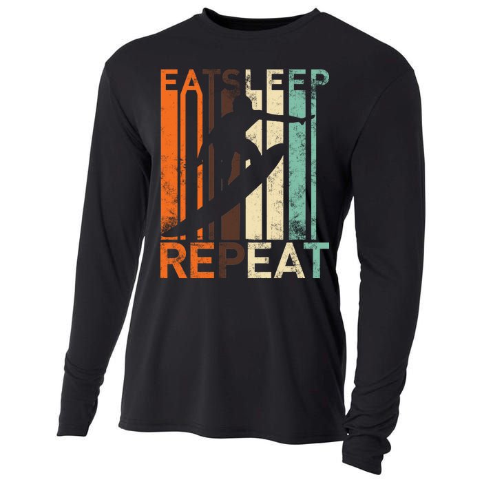 Eat Sleep Surf Repeat  Cooling Performance Long Sleeve Crew