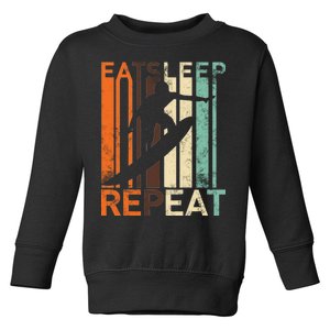 Eat Sleep Surf Repeat  Toddler Sweatshirt