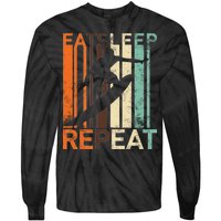 Eat Sleep Surf Repeat  Tie-Dye Long Sleeve Shirt