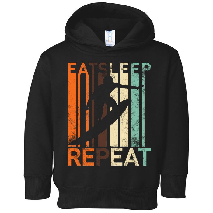 Eat Sleep Surf Repeat  Toddler Hoodie