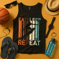 Eat Sleep Surf Repeat  Tank Top