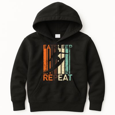 Eat Sleep Surf Repeat  Kids Hoodie