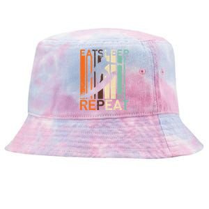 Eat Sleep Surf Repeat  Tie-Dyed Bucket Hat