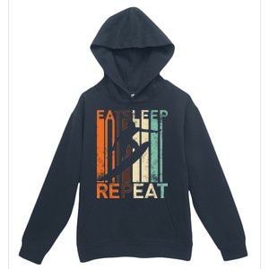 Eat Sleep Surf Repeat  Urban Pullover Hoodie