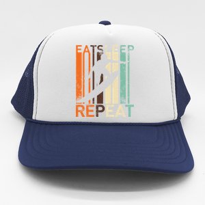 Eat Sleep Surf Repeat  Trucker Hat