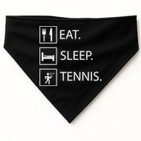 Eat Sleep Tennis USA-Made Doggie Bandana