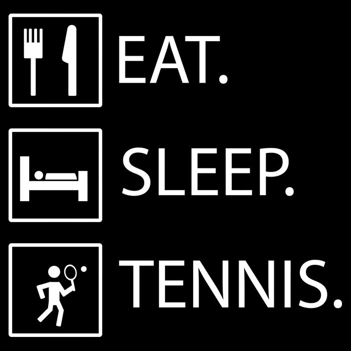 Eat Sleep Tennis USA-Made Doggie Bandana