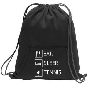 Eat Sleep Tennis Sweatshirt Cinch Pack Bag