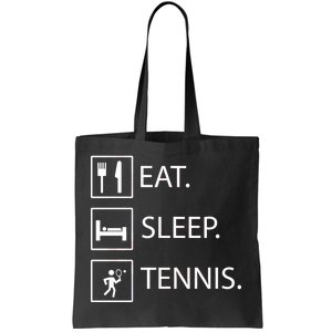 Eat Sleep Tennis Tote Bag