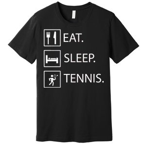 Eat Sleep Tennis Premium T-Shirt