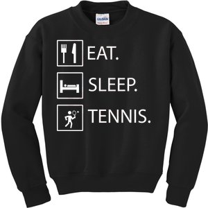 Eat Sleep Tennis Kids Sweatshirt