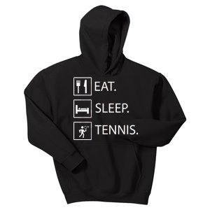 Eat Sleep Tennis Kids Hoodie