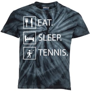 Eat Sleep Tennis Kids Tie-Dye T-Shirt