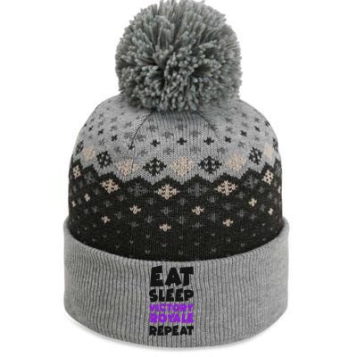 Eat Sleep Victory Royale Repeat The Baniff Cuffed Pom Beanie