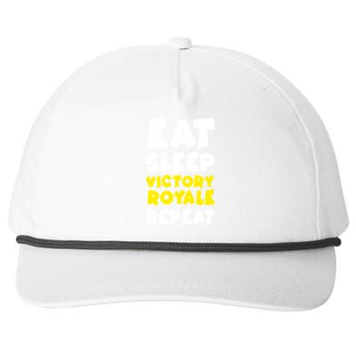 Eat Sleep Victory Royale Repeat Snapback Five-Panel Rope Hat