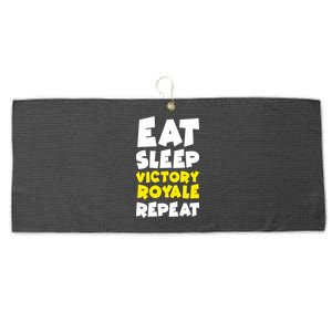 Eat Sleep Victory Royale Repeat Large Microfiber Waffle Golf Towel