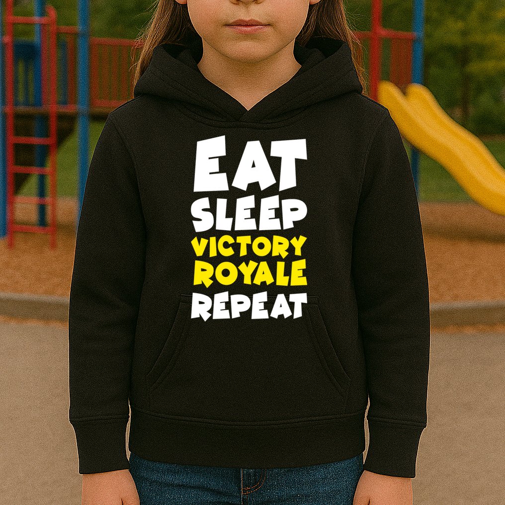 Eat Sleep Victory Royale Repeat Kids Hoodie