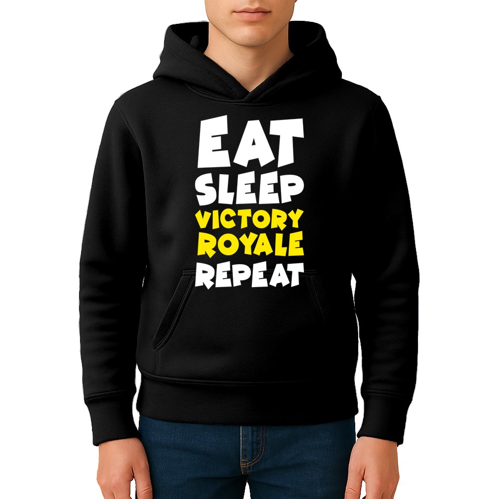 Eat Sleep Victory Royale Repeat Kids Hoodie