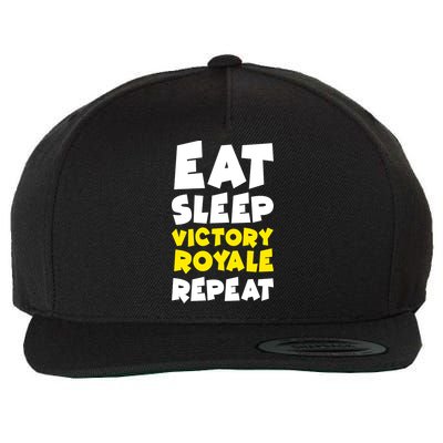 Eat Sleep Victory Royale Repeat Wool Snapback Cap