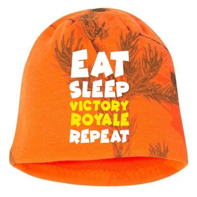 Eat Sleep Victory Royale Repeat Kati - Camo Knit Beanie