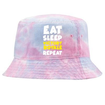 Eat Sleep Victory Royale Repeat Tie-Dyed Bucket Hat