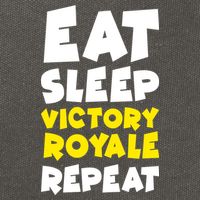 Eat Sleep Victory Royale Repeat Cotton Canvas Backpack