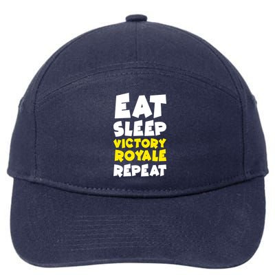 Eat Sleep Victory Royale Repeat 7-Panel Snapback Hat