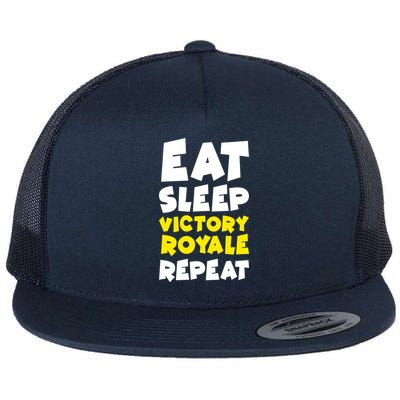 Eat Sleep Victory Royale Repeat Flat Bill Trucker Hat