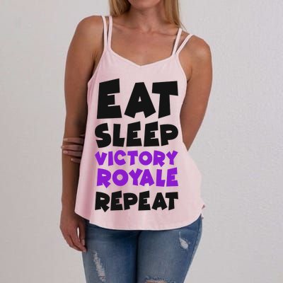 Eat Sleep Victory Royale Repeat Women's Strappy Tank