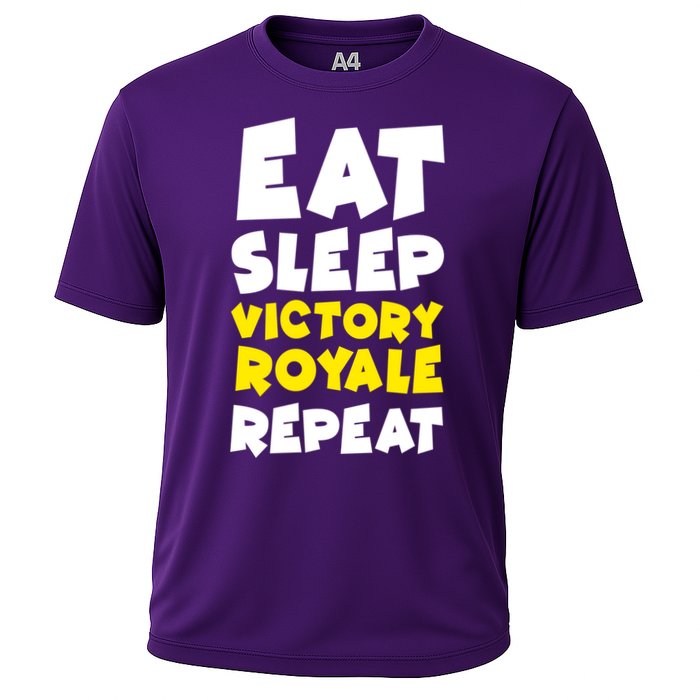 Eat Sleep Victory Royale Repeat Cooling Performance Crew T-Shirt
