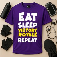 Eat Sleep Victory Royale Repeat Cooling Performance Crew T-Shirt
