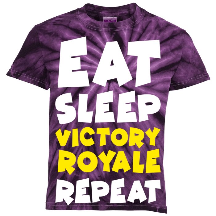 Eat Sleep Victory Royale Repeat Kids Tie-Dye T-Shirt